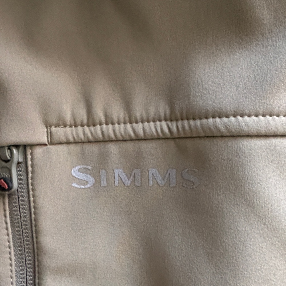 Simms Men's Beige Vest with Red Lining - Picture 2 of 3